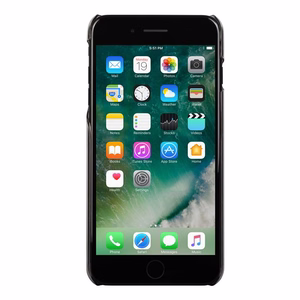 Moshi XT üliõhuke läbipaistev jäik ümbris seadmele iPhone 8 Plus / 7 Plus, Stealth Black värvitoonis