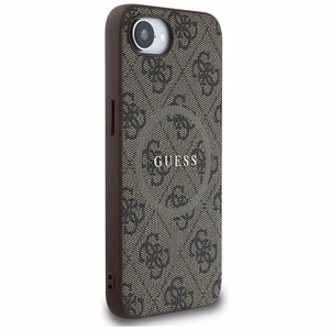 GUESS ümbris jaoks IPHONE 16e (SE 4 2025) compatible with MagSafe GUHMPSE4G4GFRW (PU 4G Ring Classic Logo) brown