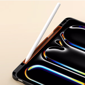 Dux Ducis Vers iPad Pro 13" (2024/2025) ümbris koos statiivi ja Apple Pencili hoidjaga - must