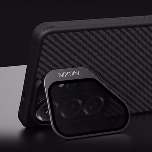 Nillkin CarboProp магнитный чехол с крышкой камеры и подставкой совместимый с MagSafe для Samsung S26 Ultra чёрный