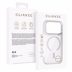 Liavec Cloudy ümbris metallist kaameraraamiga mudelile iPhone 18 Pro Max/17 Pro Max, hall (kaamera juhtnupp)