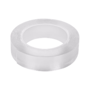 Rebel läbipaistev kahepoolne paigaldusteip, 1 mm x 19 mm x 1,5 m
