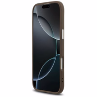 GUESS ümbris jaoks IPHONE 17 Air compatible with MagSafe GUHMP17MP4TSRCMW (4G PU W/ Triangle Logo) hõbedane brown