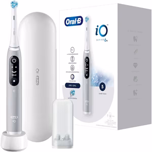 Oral-B elektriline hambahari iO6s, laetav, täiskasvanutele, kaasasolevate harjapeade arv 2, hambapesurežiimide arv 5, hall