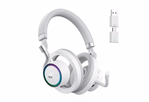 Havit Fuxi-H8 - juhtmega/juhtmevabad mängukõrvaklapid (valged)