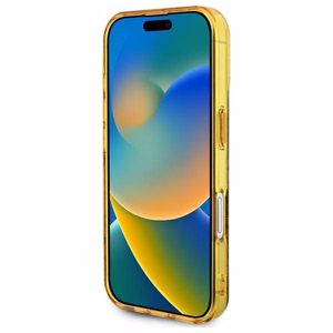 Guess IML Peony jaoks 4G Background MagSafe iPhone 16 Ümbris - Brown