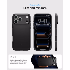 Spigen Thin Fit MagSafe ümbris iPhone 17 Pro / 18 Pro jaoks, must
