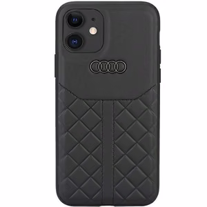 Audi Genuine Leather iPhone 11 / Xr 6.1" must/must hardcase AU-TPUPCIP11R-Q8/D1-BK