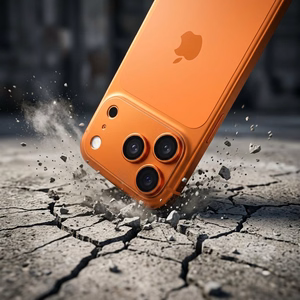 AR+AF Täismetallist karastatud klaas IPHONE 17 PRO MAX jaoks oranž