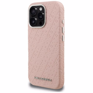 Karl Lagerfeld FW Stamped Karl MagSafe Ümbris iPhone 16 Pro - roosa