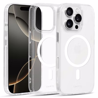 Liavec Glossy Magsafe Clear Ümbris do Iphone 16 Pro Max valge
