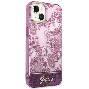 Guess GUHCP14MHGPLHF iPhone 14 Plus 6.7" фуксия/фуксия жёсткий чехол Porcelain Collection