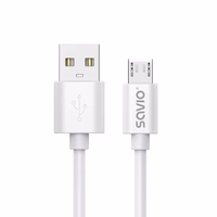 USB-kaabel 3 m USB 2.0, USB A - Micro USB Valge SAVIO CL-167