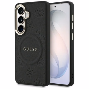 Guess ümbris Saffiano Peony Embossed Ring MagSafe Samsung Galaxy S26 must