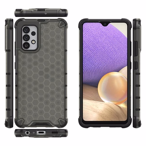 Samsung Galaxy A03s (166.5) musta Honeycomb korpus soomustatud kate geelraamiga Samsung Galaxy A03s (166.5)