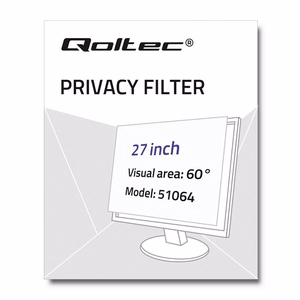Qoltec 51064 ekraani privaatsusfiltrid 68.6 cm (27")