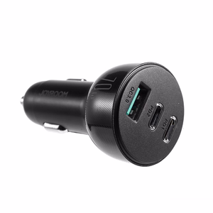 Joyroom 70W car Laadija with 3 ports: USB, 2 x USB C must (JR-CL26)