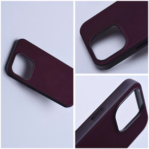 WOVEN MAG COVER Ümbris compatible with MagSafe jaoks IPHONE 13 Pro burgundy