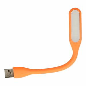 Mini LED Lamp Silikoon USB Oranž