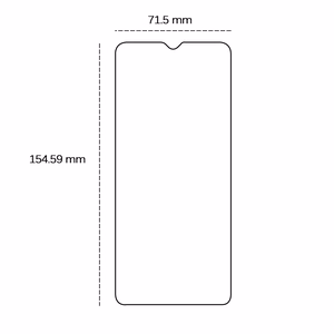 Karastatud klaas 2,5D jaoks Samsung Galaxy M15 5G