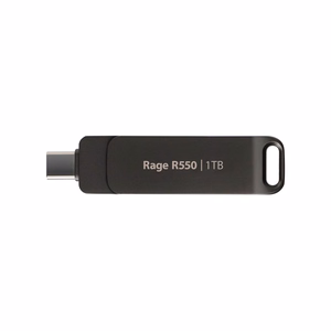 USB mälupulk PATRIOT Rage R550 1TB 100 MB/S USB A+C pöörduv (PE1TR550DSAD) must