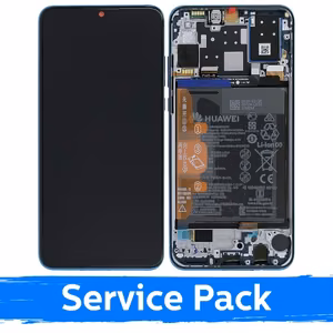 LCD ekraan ühilduv Huawei P30 Lite raamiga / Peacock Blue / (Service Pack)