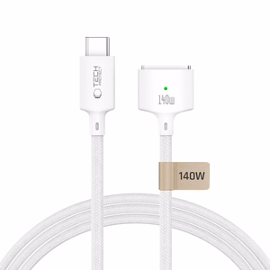 Tech-Protect MMC01 Ultraboost USB-C / USB-C MagSafe 3 140W 200cm kaabel MacBook - valge