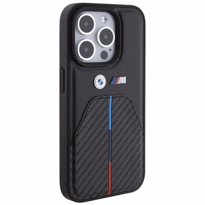 BMW Stamped Tricolor Stripe iPhone 15 Pro Ümbris - must