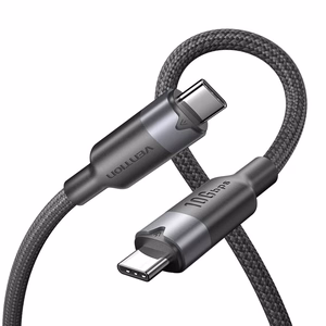 Vention USB 3.2 5A 10Gbps 1m BK USB-C to C cable
