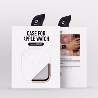 Karastatud klaas ümbris Dux Ducis Hamo Apple Watch 45mm roosa