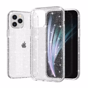 Crystal Glitter Ümbris jaoks Iphone 17 Hõbedane