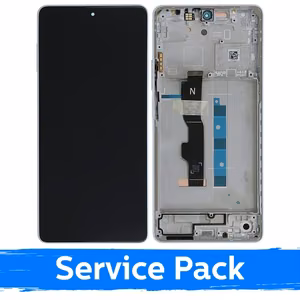 LCD ekraan ühilduv Xiaomi Redmi Note 13 5G raamiga / Arctic White / (Service Pack)