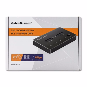 Qoltec 50310 Kettajaam 2x SSD M.2 SATA NGFF USB Type-C