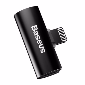 Adapter Baseus L46 must (sisend Lightning / väljund 2x Lightning)