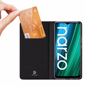 Dux Ducis Skin Pro чехол-кобура с клапаном Realme Narzo 50A чёрный