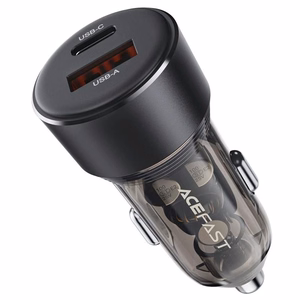 Car laadija Acefast B12 60W USB-C/USB-A must