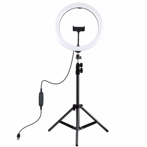 LED Ring Lamp 30 cm Koos Desktop Tripod Mount Up To 1.1m, Phone Clamp, USB