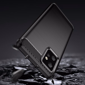Carbon Ümbris jaoks Motorola Moto G Power 2023 flexible silicone carbon cover must