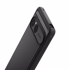Spigen Rugged Armor Ümbris jaoks Sony Xperia 10 VII - Matte must