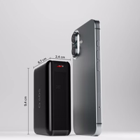 Powerbank SBS 20000mAh 65W PD AFC USB-C USB-A sülearvutile, tahvelarvutile, nutitelefonile - must