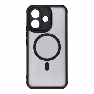 MagSafe'iga ühilduv Full Matte Mag Cover ümbris Xiaomi Redmi Note 17 Pro 5G telefonile, must