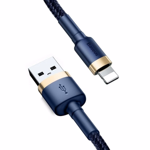 Baseus Cafule Lightning cable 1.5A 2m (Kuldne+Dark sinine)