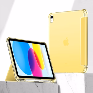 Tech-Protect SC Pen гибридный Чехол для iPad 10 / 2022 - жёлтый - прозрачный