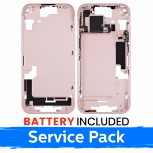 Mid-Frame Housing Apple iPhone 15 Mid-Frame Housing + Battery / Pink / (Service Pack)