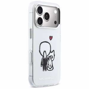 Karl Lagerfeld Karl & Choupette Back MagSafe Ümbris for iPhone 17 Pro - Clear