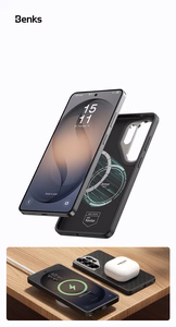 Benks Magnetic Armor Pro Armor Grid Kevlar Ümbris Metal Frame 600D (H050) for Samsung Galaxy S26 Ultra must