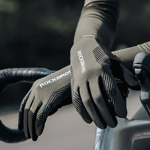 Rockbros cycling gloves spring/summer/autumn, full, size: L - green