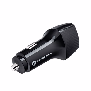 Car laadija Forcell F-Energy Carbon USB A QC3.0 3A 18W CC50-1A must
