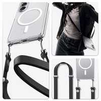 Spigen Ultra Hybrid Mag MagSafe Ümbris for Samsung Galaxy S26+ - Clear and valge