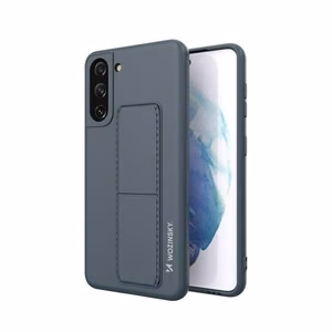 Wozinsky Kickstand Case silikoonümbris alusega Samsung Galaxy S21+ 5G tumesinine